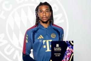 32场15球19助攻，奥利塞当选德转评选上赛季德甲最佳球员奖