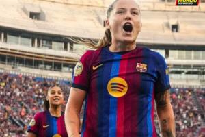半场五指山！巴萨女足半场5-0领先皇马女足，皮纳大四喜
