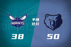 半场战报-灰熊领先黄蜂12分 布泽尔12+6 米勒7中2